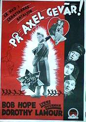 På axel gevär 1941 poster Bob Hope Dorothy Lamour Krig