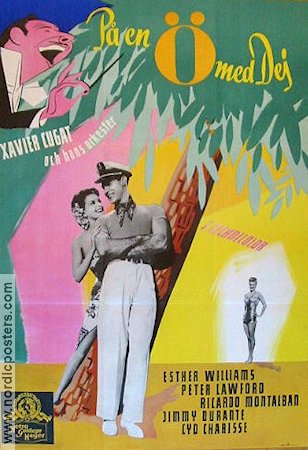 På en ö med dej 1948 poster Esther Williams Peter Lawford Ricardo Montalban Jimmy Durante Richard Thorpe Musikaler