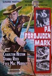 På förbjuden mark 1956 poster Charlton Heston