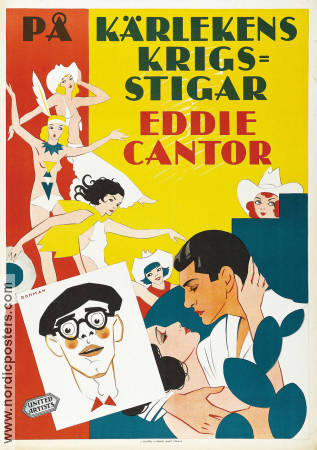 På kärlekens krigsstigar 1930 poster Eddie Cantor