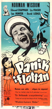 Panik i flottan 1960 poster Norman Wisdom Ian Hunter David Lodge Robert Asher