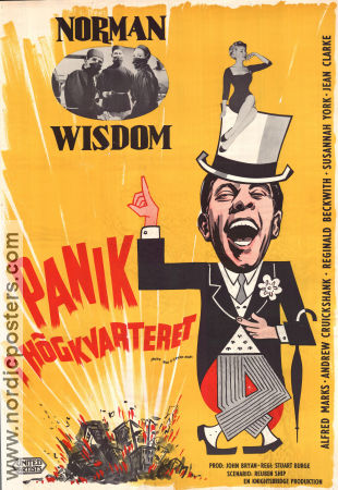 Panik i högkvarteret 1960 poster Norman Wisdom Alfred Marks Stuart Burge