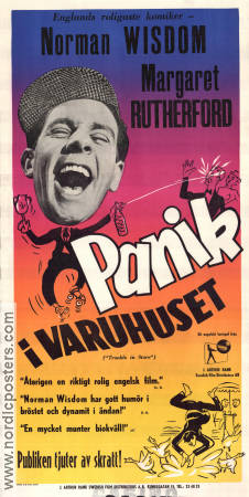 Panik i varuhuset 1953 poster Norman Wisdom Margaret Rutherford