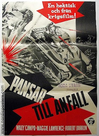 Pansar till anfall 1959 poster Wally Campo Krig