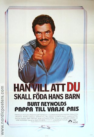 Pappa till varje pris 1981 poster Burt Reynolds Beverly D´Angelo Norman Fell David Steinberg