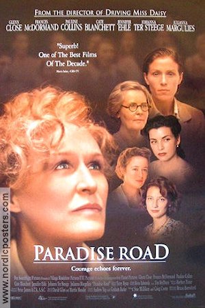 Paradise Road 1997 poster Glenn Close Frances McDormand Cate Blanchett Bruce Beresford