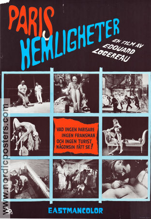 Paris hemligheter 1965 poster Henri Garcin Edouard Logereau Dokumentärer