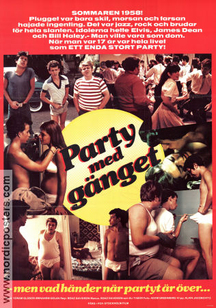 Party med gänget 1978 poster Yftach Katzur Anat Atzmon Jonathan Sagall Boaz Davidson Skola Filmen från: Israel