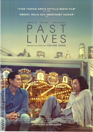 Past Lives 2023 poster Greta Lee Teo Yoo John Magaro Celine Song Filmen från: Korea
