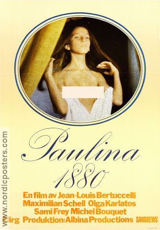 Paulina 1880 1972 poster Olga Karlatos Maximilian Schell Michel Bouquet Jean-Louis Bertuccelli