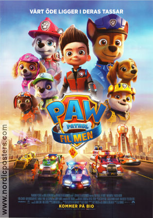 PAW Patrol: The Movie 2021 poster Tyler Perry Cal Brunker Från TV Hundar Poliser