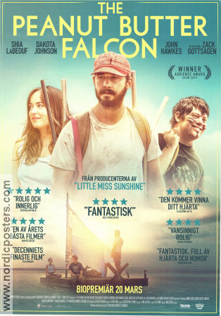 The Peanut Butter Falcon 2019 poster Zack Gottsagen Ann Pierce Dakota Johnson Tyler Nilson