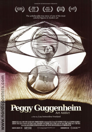 Peggy Guggenheim: Art Addict 2015 poster Peggy Guggenheim Jacqueline Bograd Weld Francine Prose Lisa Immordino Vreeland Dokumentärer Konstaffischer