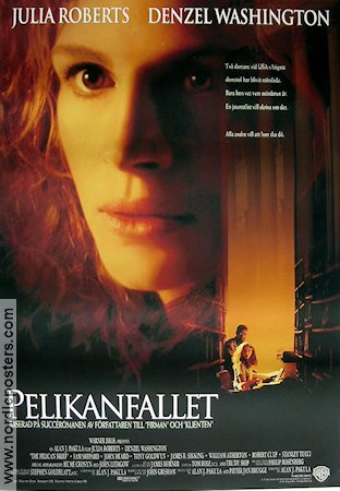 Pelikanfallet 1993 poster Julia Roberts Denzel Washington Alan J Pakula