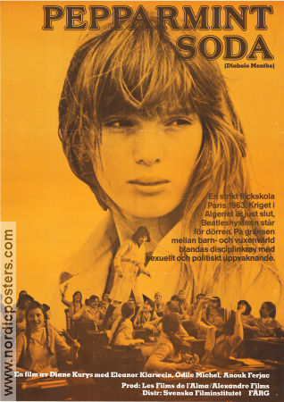 Pepparmint Soda 1977 poster Eléonore Klarwein Odile Michel Anouk Ferjac Diane Kurys