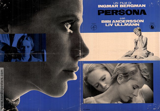 Persona 1966 poster Liv Ullmann Bibi Andersson Margaretha Krook Gunnar Björnstrand Ingmar Bergman Kultfilmer