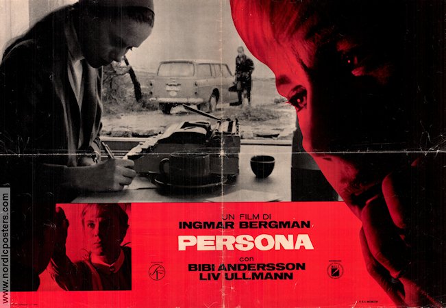 Persona 1966 poster Liv Ullmann Bibi Andersson Margaretha Krook Gunnar Björnstrand Ingmar Bergman Kultfilmer