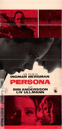 Persona 1966 poster Liv Ullmann Bibi Andersson Margaretha Krook Gunnar Björnstrand Ingmar Bergman Kultfilmer