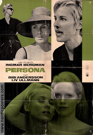 Persona 1966 poster Liv Ullmann Bibi Andersson Margaretha Krook Gunnar Björnstrand Ingmar Bergman Kultfilmer