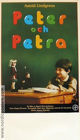 Peter och Petra 1989 poster Anna Carlsson Per Eggers Björn Gedda Agneta Elers-Jarleman Text: Astrid Lindgren Från TV