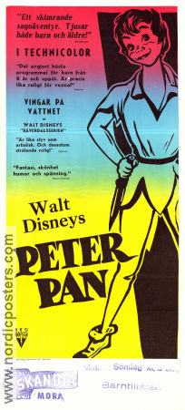 Peter Pan 1953 poster Bobby Driscoll Clyde Geronimi Text: JM Barrie Animerat Barn