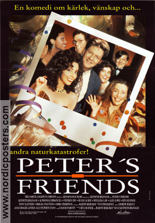 Peter´s Friends 1992 poster Stephen Fry Hugh Laurie Emma Thompson Kenneth Branagh