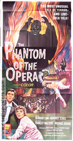 The Phantom of the Opera 1962 poster Herbert Lom Heather Sears Edward de Souza Terence Fisher Hitta mer: Large poster
