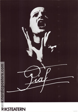 Piaf 1980 affisch Birgit Carlstén Hitta mer: Riksteatern Hitta mer: Teater