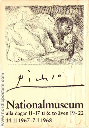 Picasso Nationalmuseum 1967 affisch Hitta mer: Museum