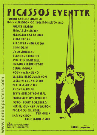 Picassos äventyr 1978 poster Gösta Ekman