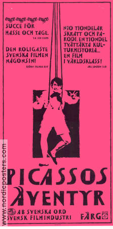 Picassos äventyr 1978 poster Gösta Ekman Hans Alfredson Lena Olin Lena Nyman Tage Danielsson Affischkonstnär: Per Åhlin Filmbolag: AB Svenska Ord Hitta mer: Skåne