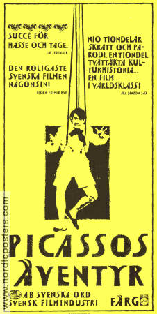 Picassos äventyr 1978 poster Gösta Ekman Tage Danielsson