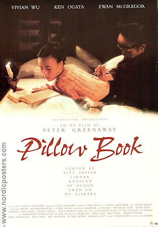 The Pillow Book 1995 poster Vivian Wu Ewan McGregor Peter Greenaway Asien