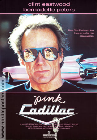 Pink Cadillac 1989 poster Clint Eastwood Bernadette Peters Bilar och racing Glasögon