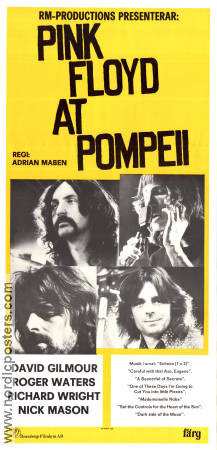 Pink Floyd at Pompeii 1978 poster Pink Floyd Adrian Maben