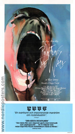 Pink Floyd The Wall 1982 poster Pink Floyd Bob Geldoff Christine Hargreaves James Laurenson Alan Parker Rock och pop Konstaffischer