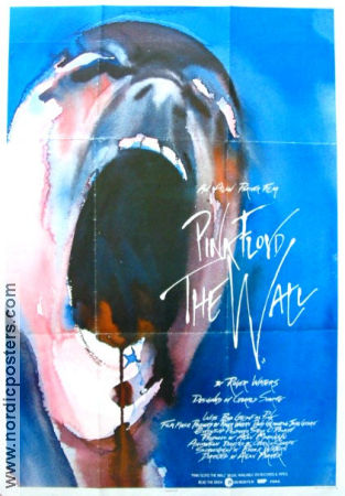 Pink Floyd The Wall 1982 poster Pink Floyd Bob Geldoff Alan Parker Rock och pop Konstaffischer