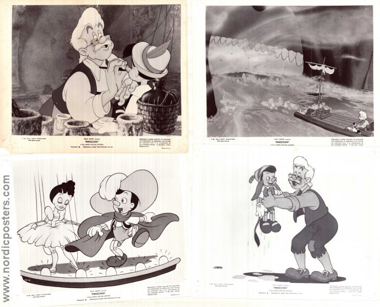 Pinocchio 1940 filmfotos Dickie Jones Norman Ferguson Animerat