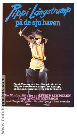 Pippi Långstrump på de sju haven 1970 poster Inger Nilsson Beppe Wolgers Text: Astrid Lindgren Hitta mer: Pippi Långstrump