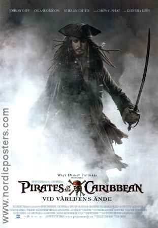 Pirates of the Caribbean: At World´s End 2007 poster Johnny Depp Geoffrey Rush Orlando Bloom Keira Knightley