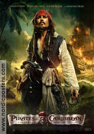 Pirates of the Caribbean On Stranger Tides 2011 poster Johnny Depp Rob Marshall