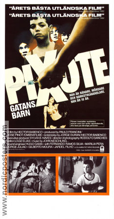 Pixote 1980 poster Fernando Ramos da Silva Jorge Juliao Gilberto Moura Hector Babenco Filmen från: Brazil