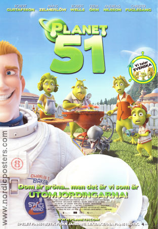 Planet 51 2009 poster Robert Gustafsson Jorge Blanco Animerat