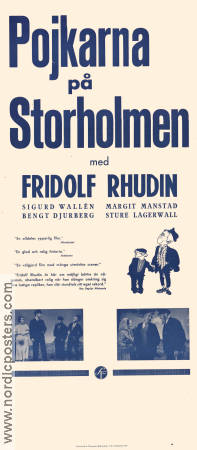 Pojkarna på Storholmen 1932 poster Fridolf Rhudin Anna Olin Sture Lagerwall Margit Manstad Sigurd Wallén