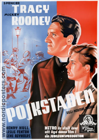 Pojkstaden 1939 poster Spencer Tracy Mickey Rooney Norman Taurog