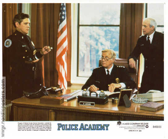 Police Academy 1984 lobbykort Steve Guttenberg Kim Cattrall GW Bailey Hugh Wilson Skola Poliser