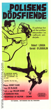 Polisens dödsfiender 1958 poster Robert Loggia Gerald S O´Loughlin Ellen Parker William Berke Poliser Film Noir