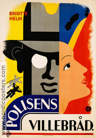 Polisens villebråd 1933 poster Brigitte Helm Gustaf Gründgens