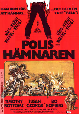 Polishämnaren 1976 poster Timothy Bottoms Susan George Jack Starrett Motorcyklar Poliser