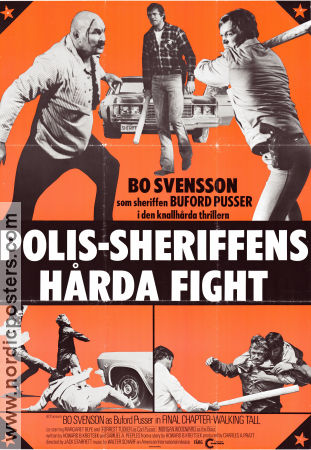 Polis-sheriffens hårda fight 1977 poster Bo Svenson Lurene Tuttle Forrest Tucker Jack Starrett